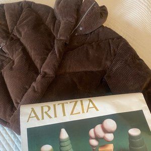 Aritzia Medium Corduroy Puff Coat